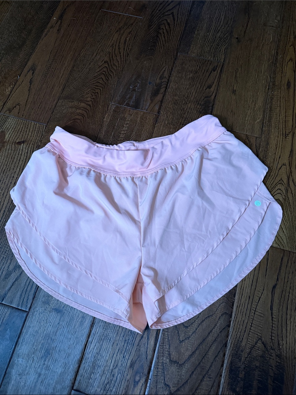 Apana Pale Pink Layered Athletic Shorts